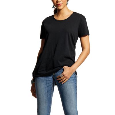 Ariat Organic Cotton - T Shirts Zwart Dames - 11458-222